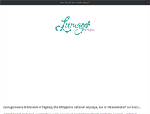 Tablet Screenshot of lumagodesigns.com